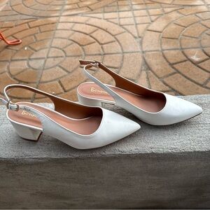 White Heels Size 6.5